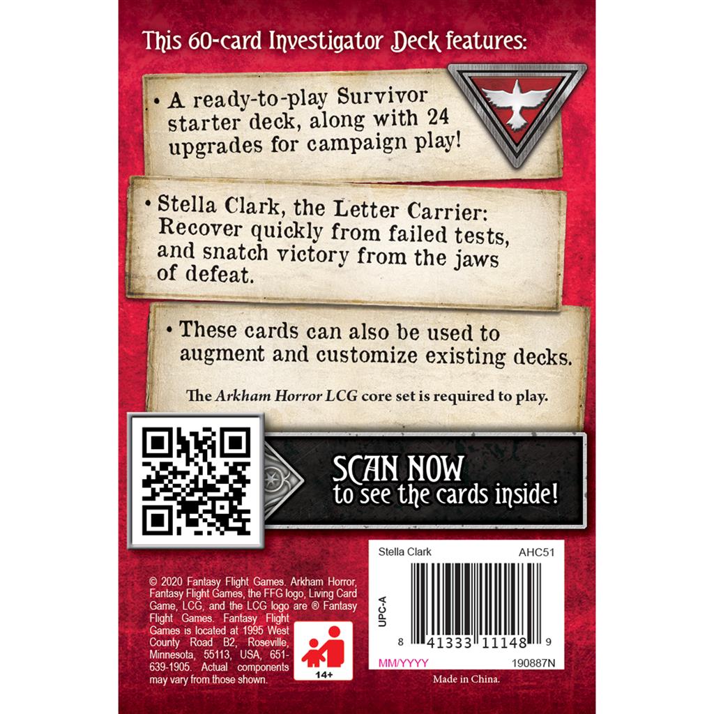 Arkham Horror : The Card Game - Stella Clark Investigator Starter Deck